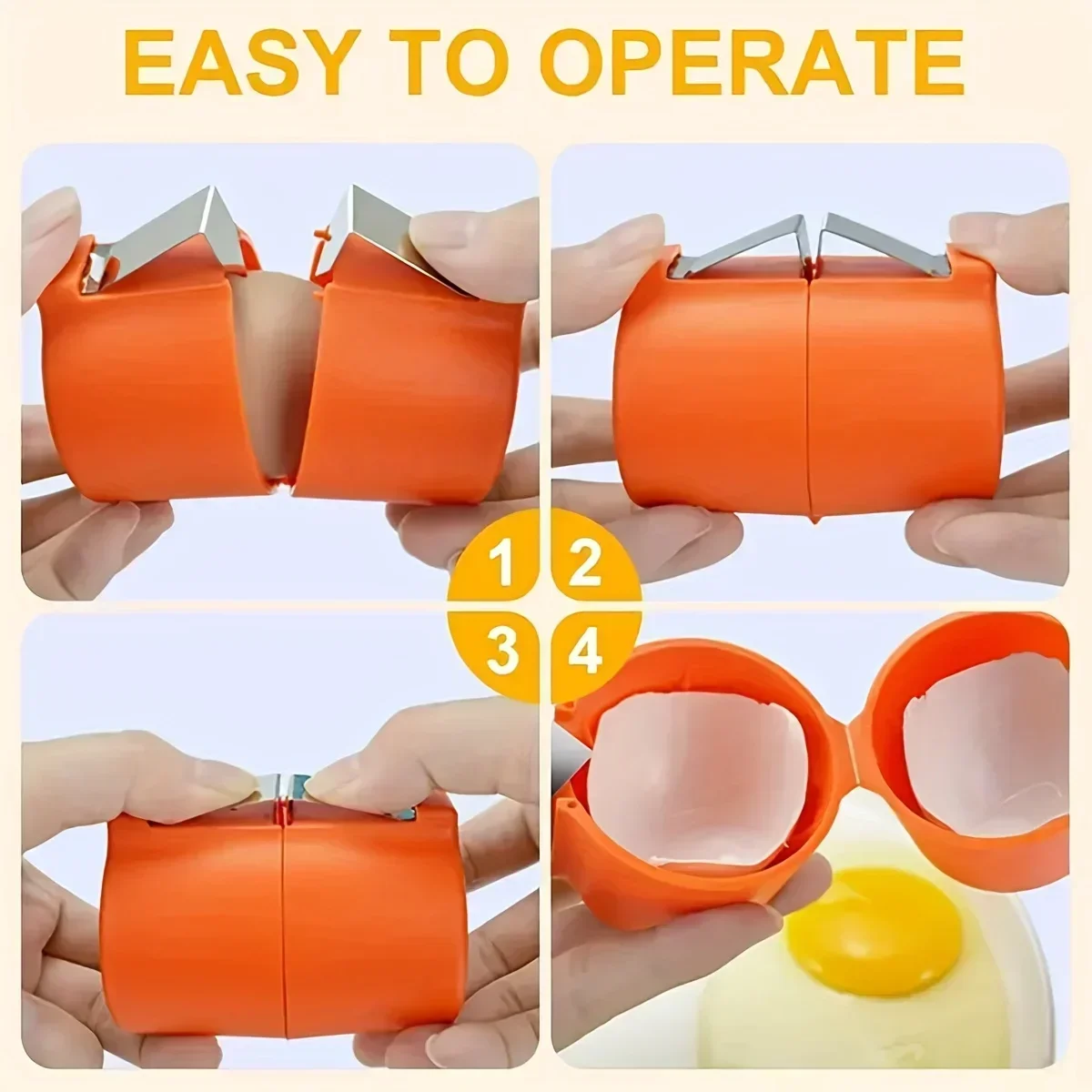 Egg Separator Tool - 1/3pcs-New ที่เปิดเปลือกไข่กดแยกเปลือกไข่แบบพกพาที่เปิดไข่ครัวมือถือเปลือกไข่ Crusher ในครัวเรือน