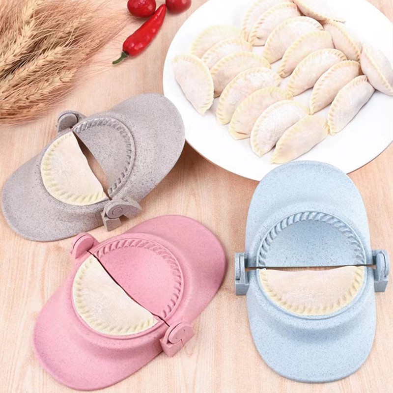 Kitchen Gadgets Dumpling Maker - เครื่องทำเกี๊ยวพลาสติก แม่พิมพ์กดเกี๊ยว รavioli เกี๊ยวจีน เครื่องทำเจียวซี ใช้งานง่ายและรวดเร็ว