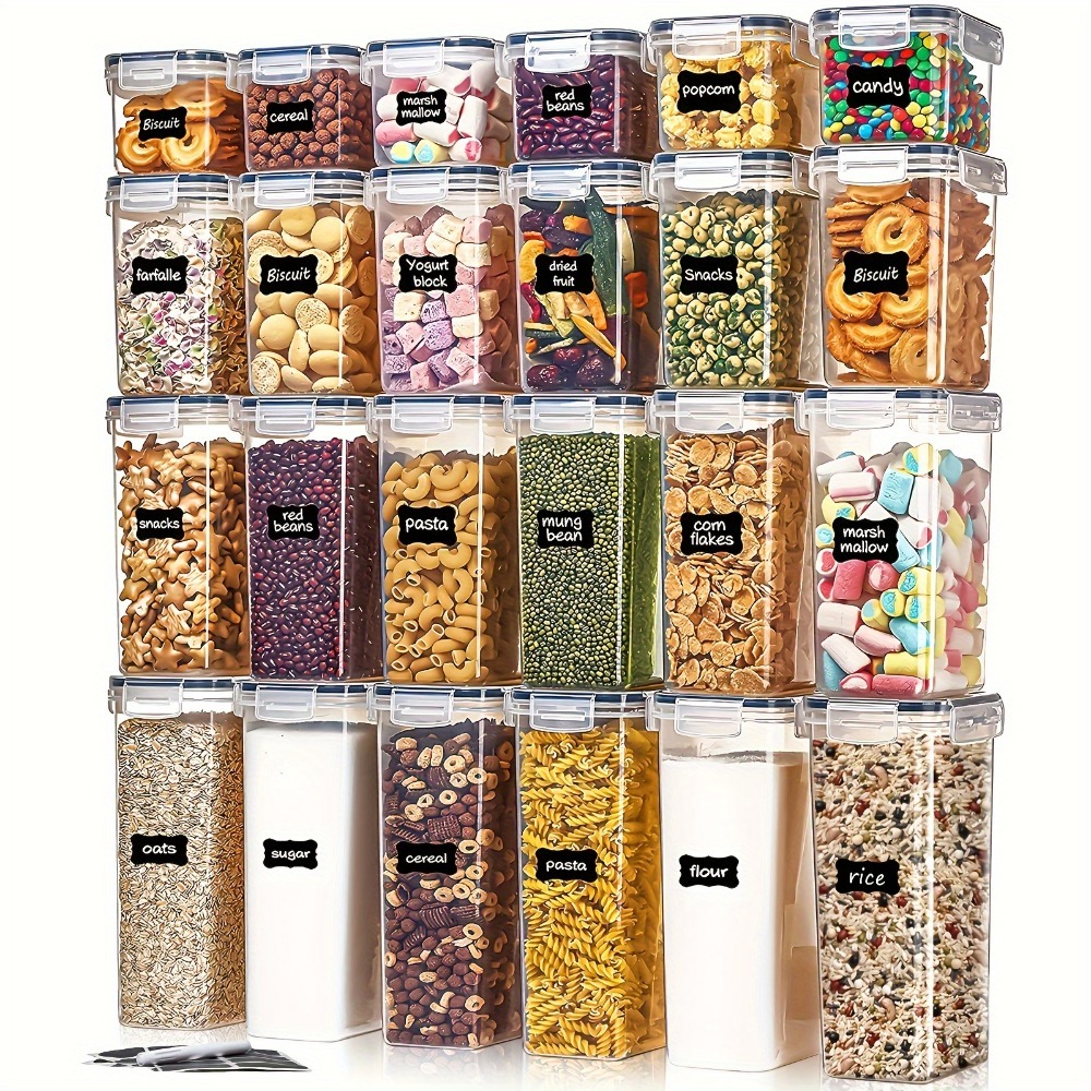 24 ชิ้น กล่องเก็บอาหาร 12 กล่อ - Kitchen Gadgets Organizer บทวิจารณ์และราคา