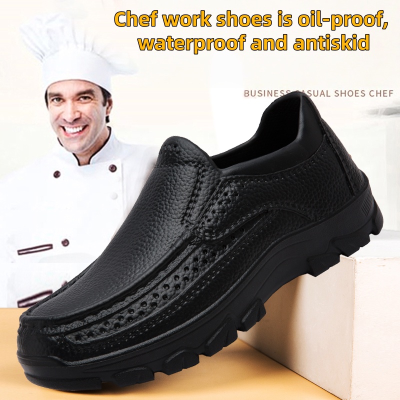 รองเท้าเชฟผู้ชาย รองเท้าทำงานใ - Kitchen Gadgets For Men บทวิจารณ์และราคา