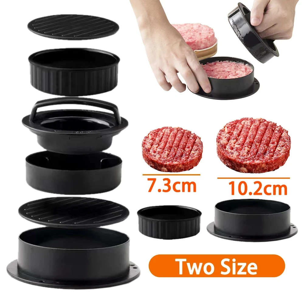 รอบเบอร์เกอร์เบอร์เกอร์กดเนื้อ - Kitchen Helper Gadgets บทวิจารณ์และราคา