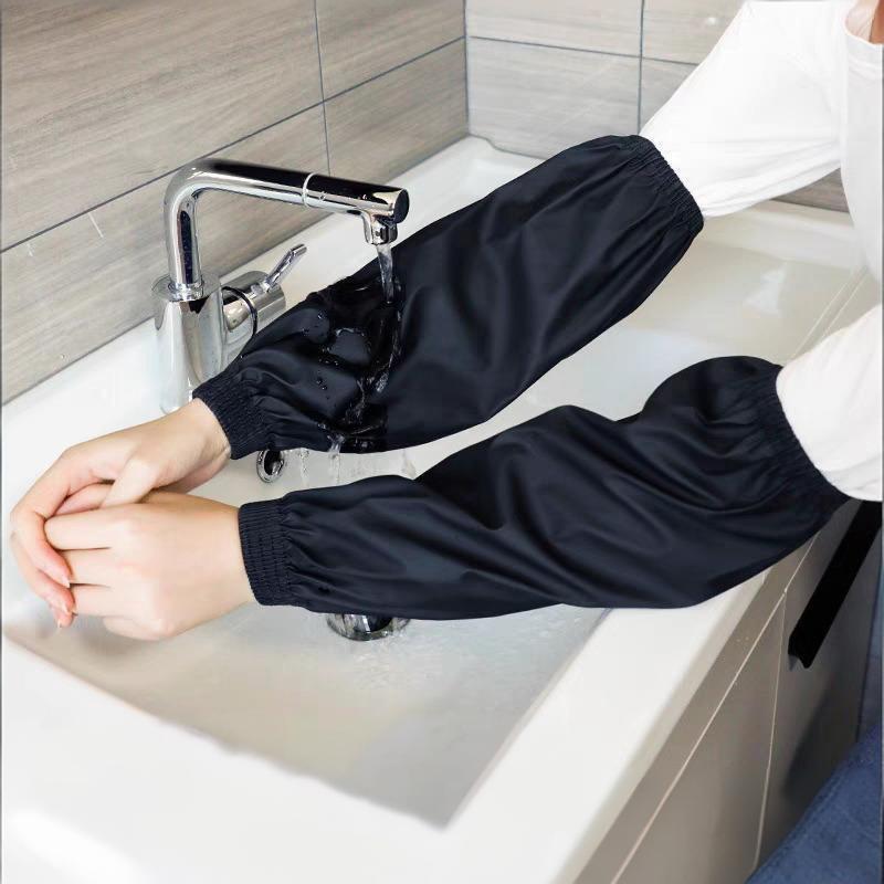 ปลอกแขนหนังเทียมสีดำแบบหนาพิเศ - Kitchen Helper Gadgets บทวิจารณ์และราคา