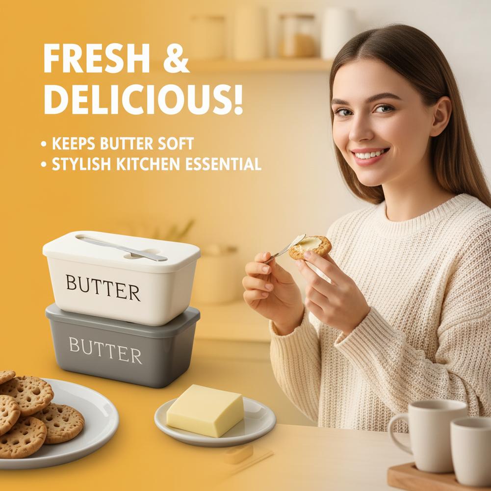 กล่องใส่เนย PP พร้อมฝาปิดและที - Kitchen Gadgets Organizer บทวิจารณ์และราคา
