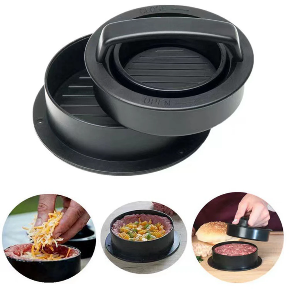 รอบเบอร์เกอร์เบอร์เกอร์กดเนื้อ - Kitchen Helper Gadgets บทวิจารณ์และราคา